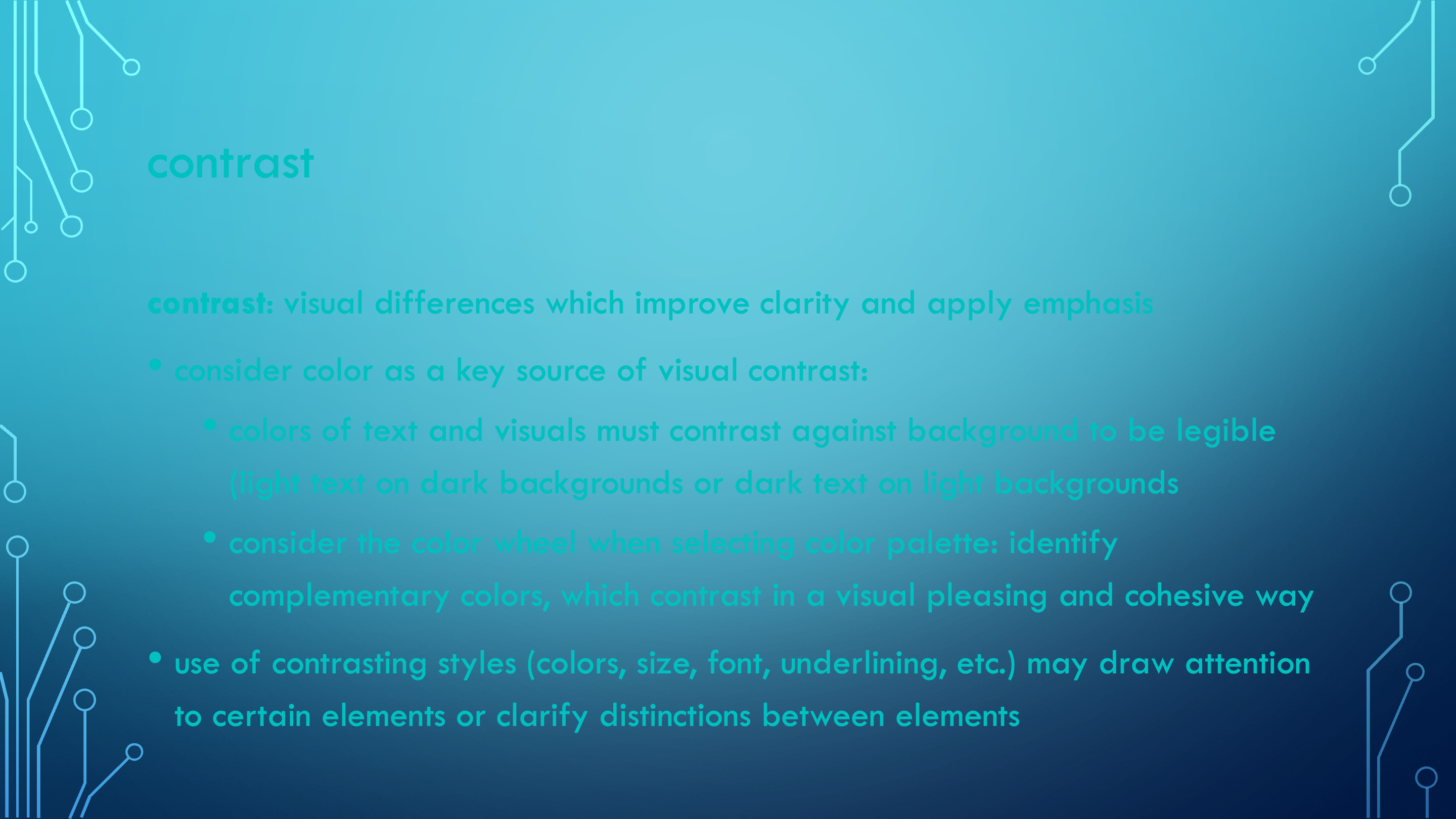 Contrast Non-Example