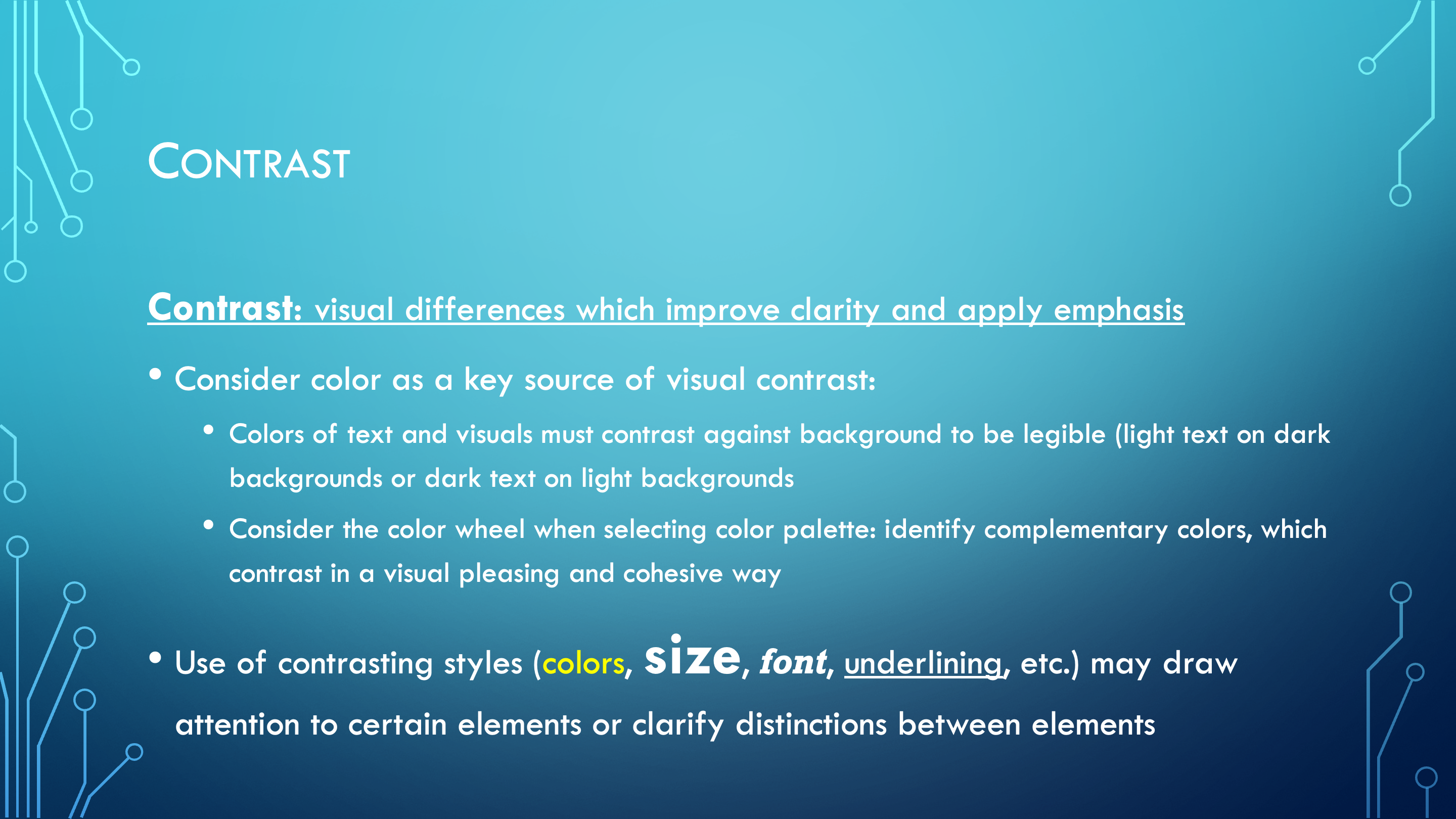 Contrast Example