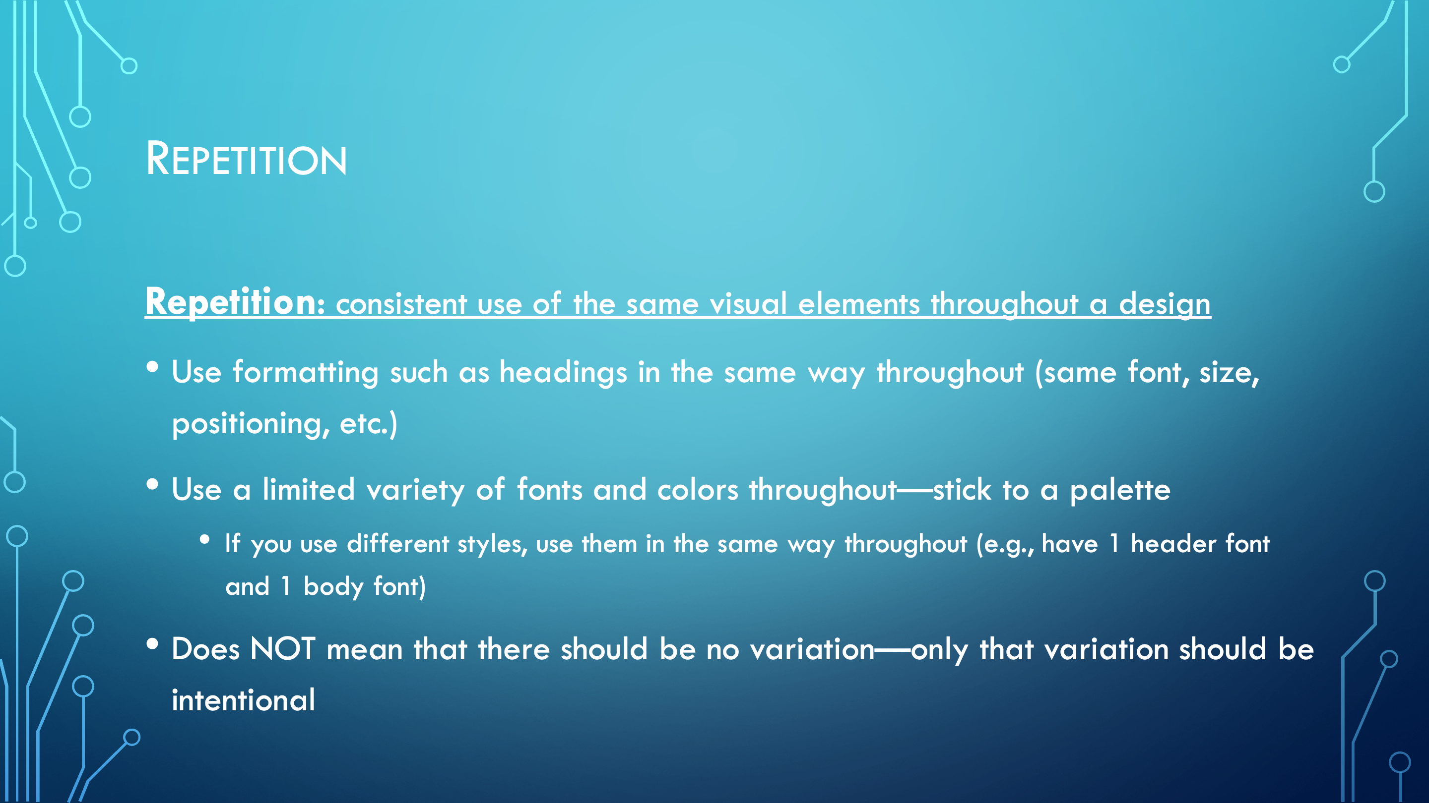 Repetition Example