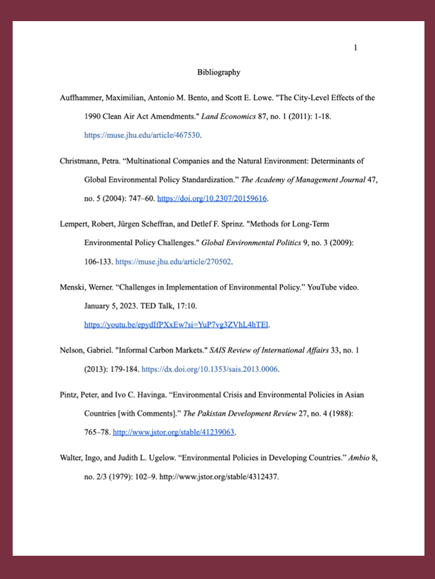 Chicago Bibliography