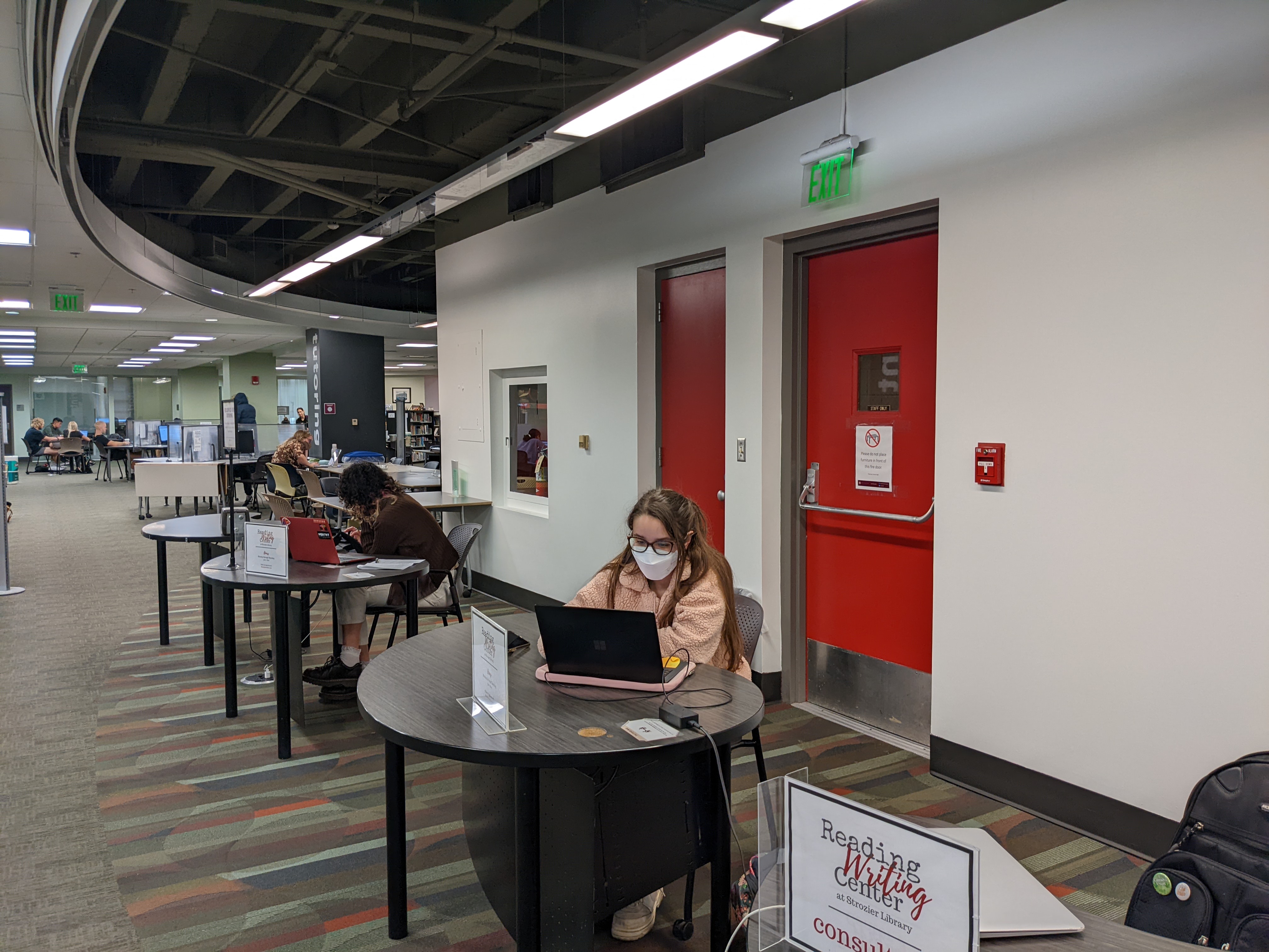image of Strozier Reading-Writing Center location with meeting tables